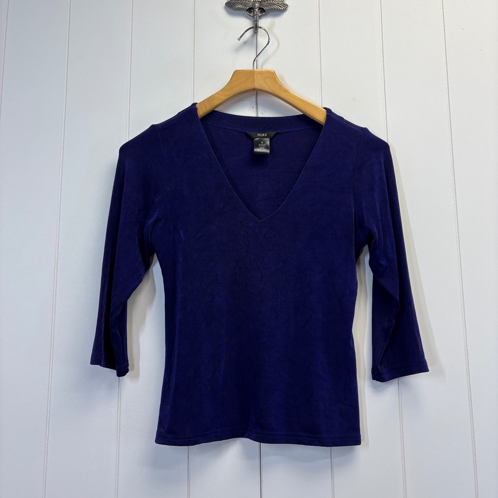 Vintage Fiore Y2K 90s Liquid Knit Top Women Size S Business Casual Office Basic